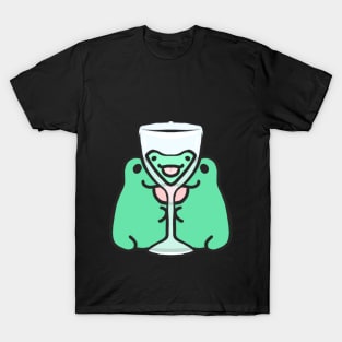 Froggy looking through a glass T-Shirt